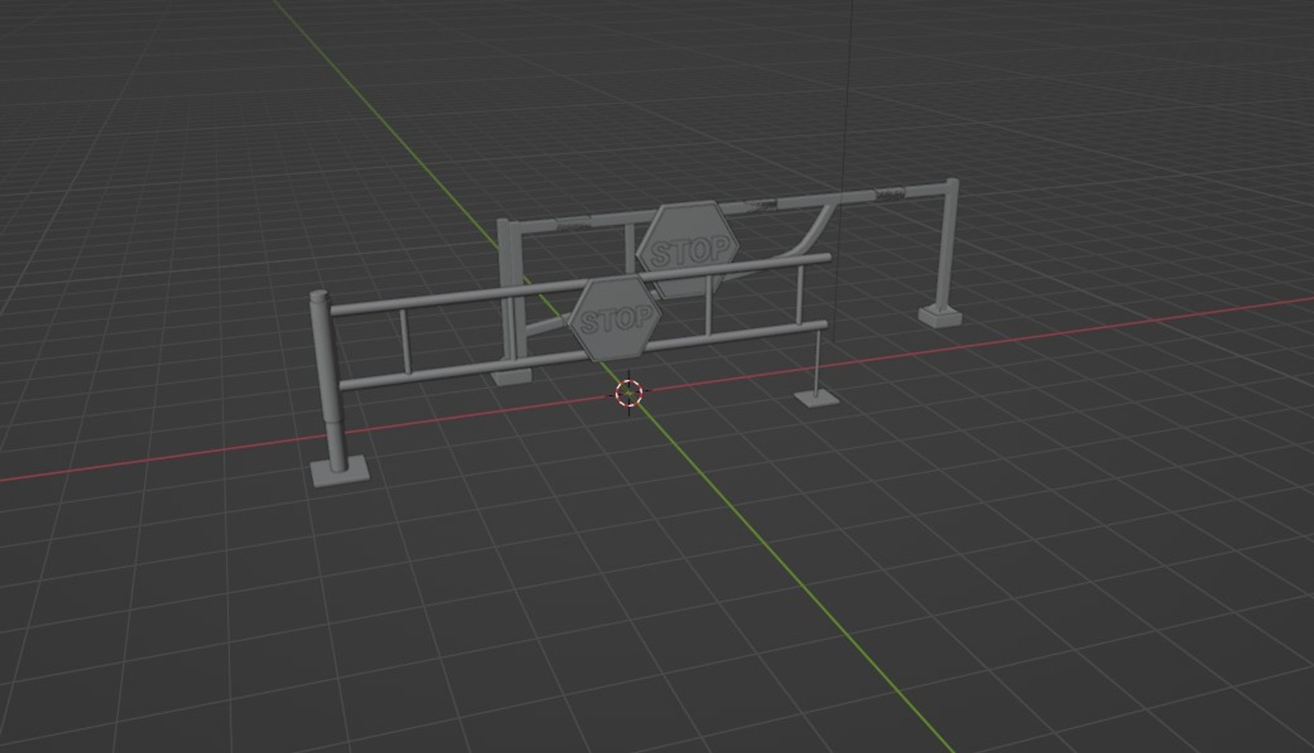3D Model Road Block Gate 3D Model - TurboSquid 2365895