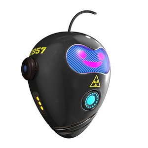 robot facial 3D model