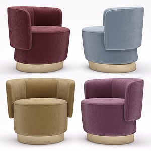 3D model armchair baxter anais