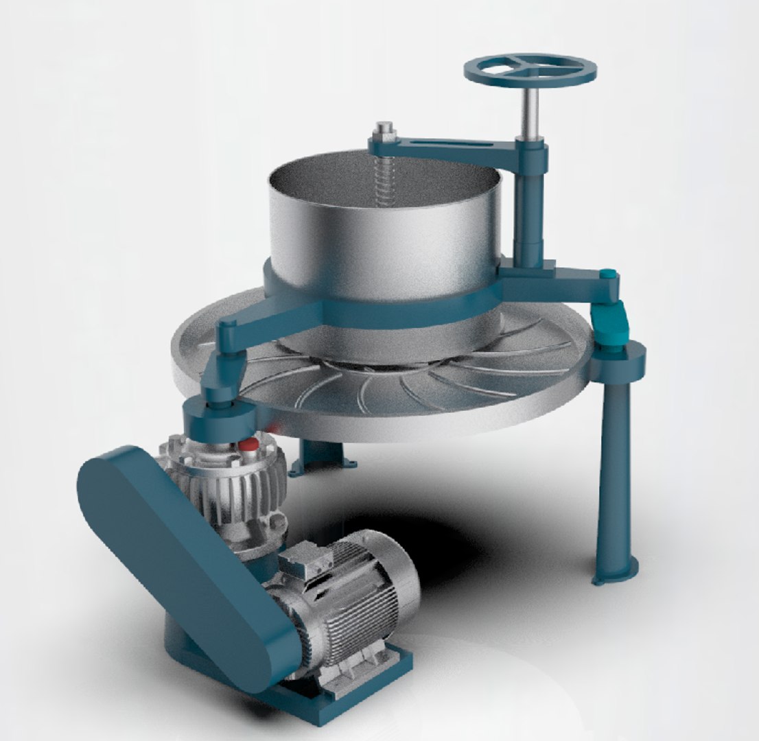 Tea Rubbing Machine 3D Model - TurboSquid 1439289