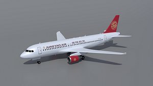 3D model Airbus A320 Juneyao Air
