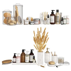 Bathroom Decor Accessories and Cosmetics - Light 