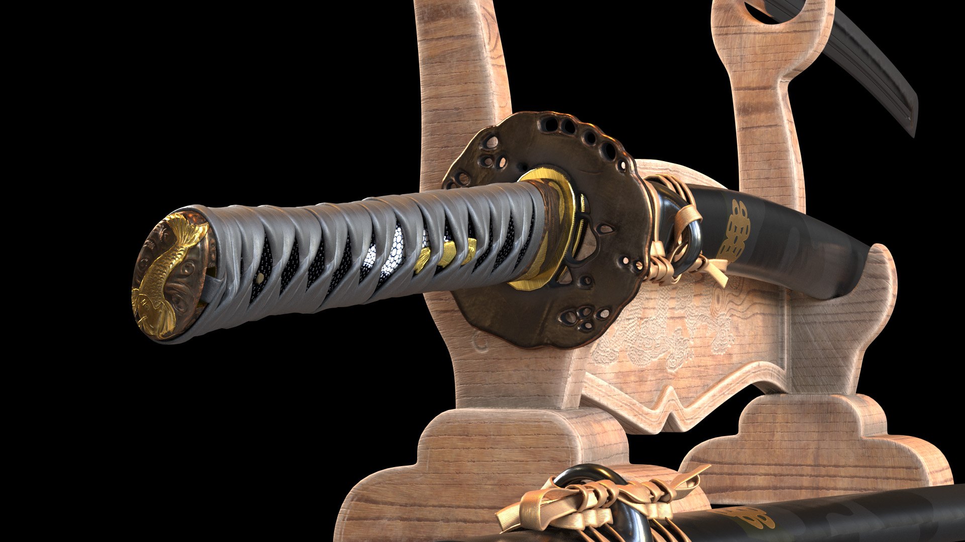 3D sword katana japanese https://p.turbosquid.com/ts-thumb/Cy/5Q3tu6/vE/2_01/jpg/1612189292/1920x1080/fit_q87/3f05317a6a1b8ba4c883faaaac07aa7bd0b78bf4/2_01.jpg