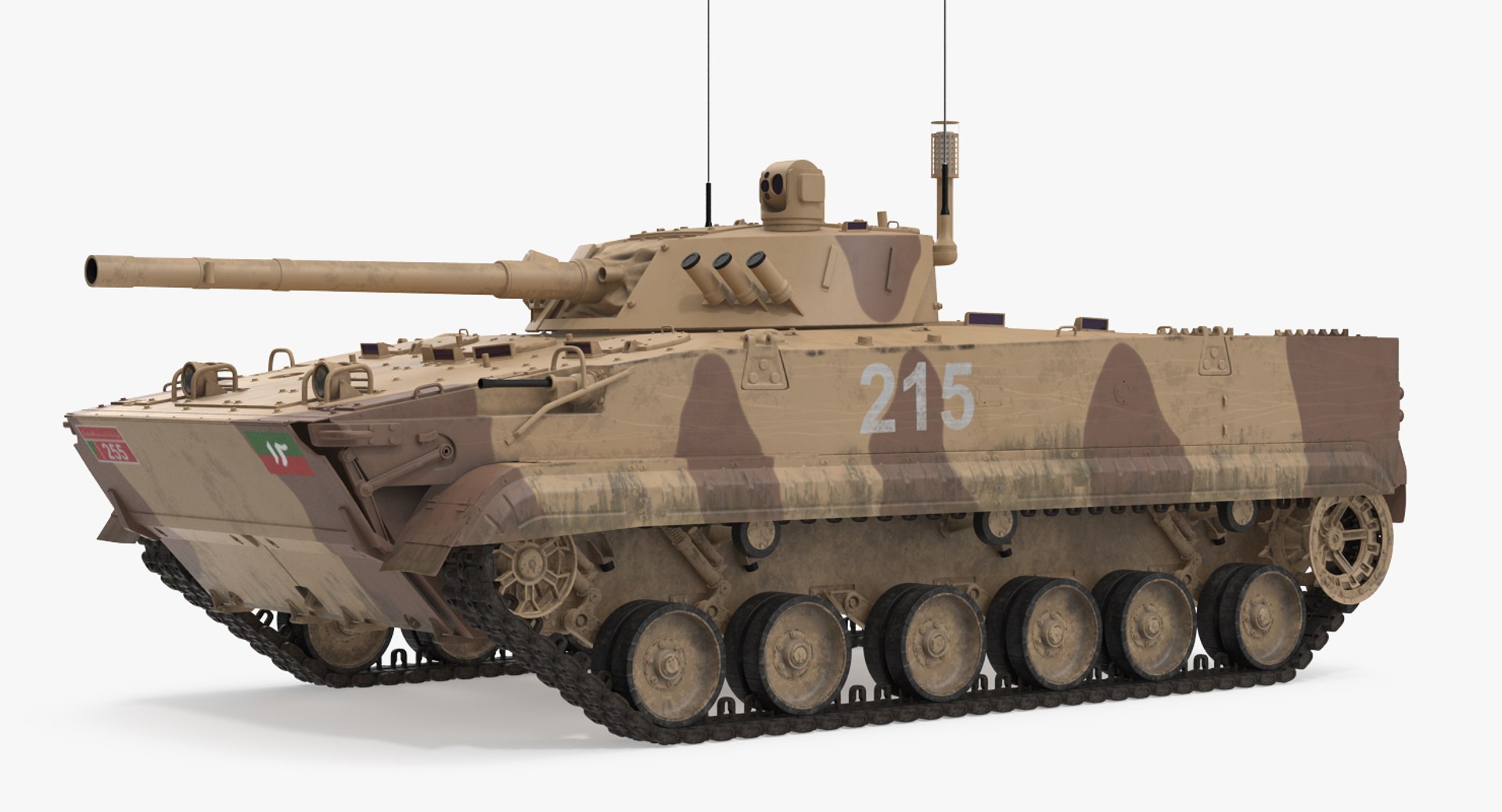 Light Tank BMP-3 Desert 3D model preview