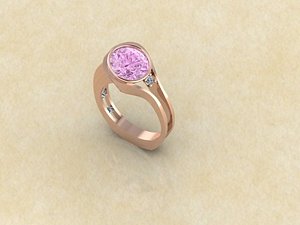 gold ring 3D model