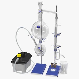 terpene distillation laboratory set model