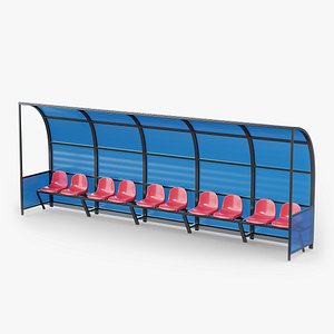 Soccer Football Team Shelter Dugout Substitute Bench 10 Seats