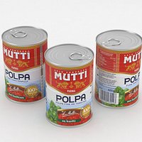 Mutti Polpa con Basilicum Pomodoro Tomato Food Can 400g