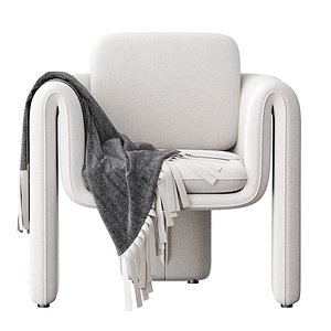 floria Velvet chair 3D model