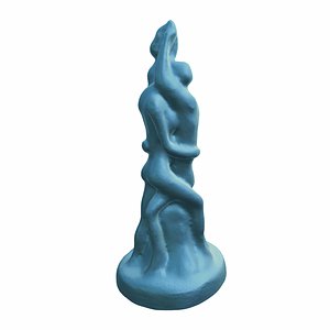 3D Hugging Couple Figure model