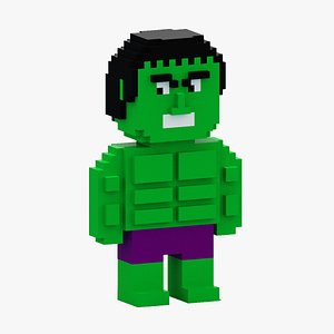 3D Voxel Hulk model
