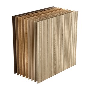 Wood Slat Wall Panels Set 09 - 54 Designs