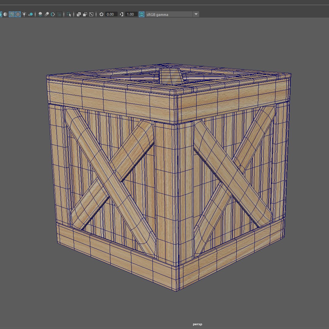 3D Wooden Box Model - TurboSquid 1726396