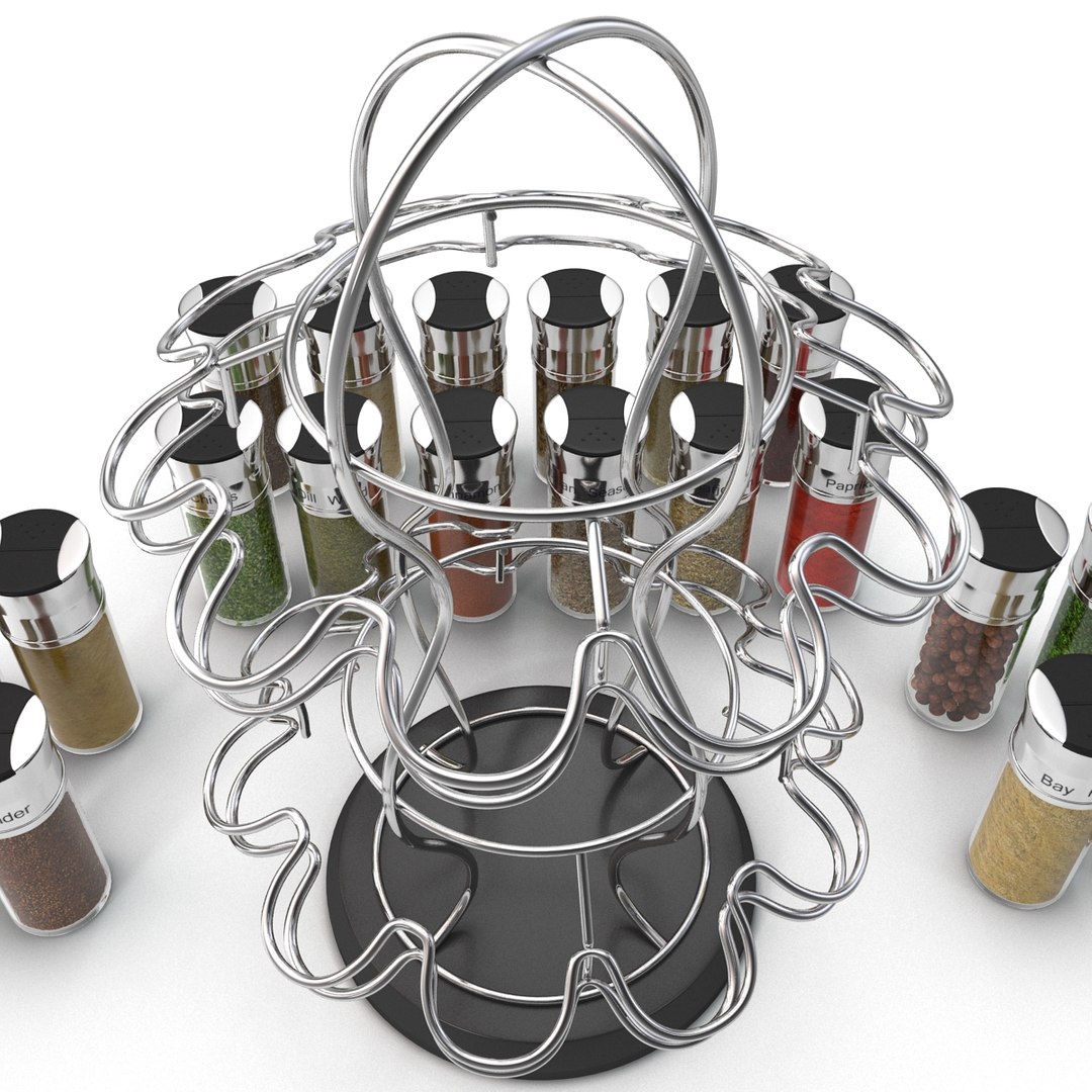3d Model Spice Rack