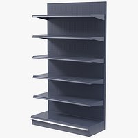 Supermarket Empty Shelf 210 Straight Perforated