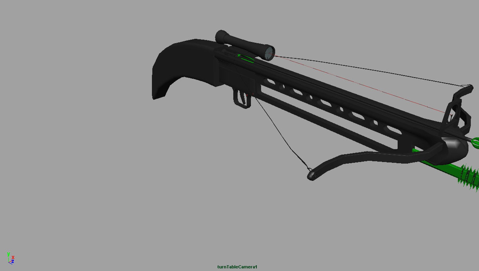 crossbow weapon fbx