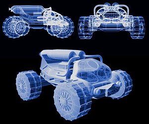 3d vehicle moon model