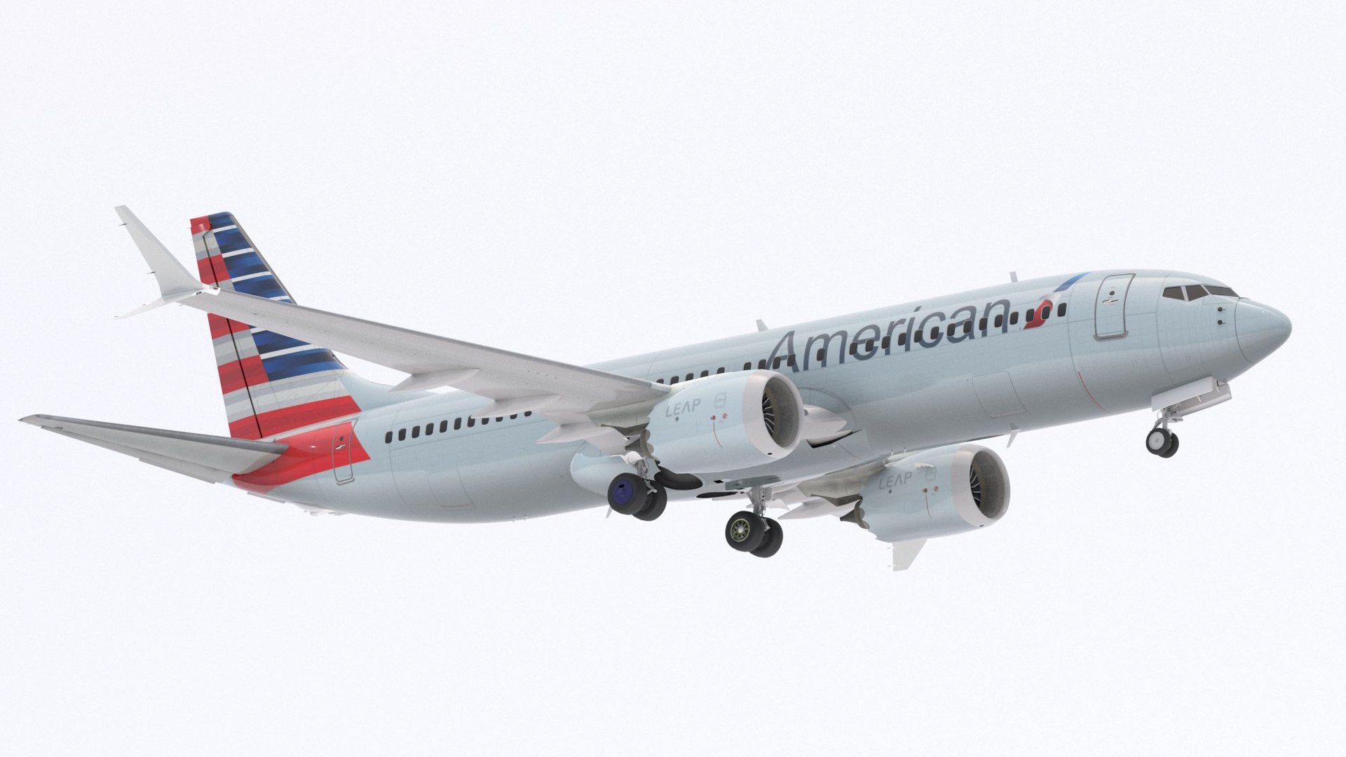 Boeing 737-800 MAX American Airlines 3D https://p.turbosquid.com/ts-thumb/Cy/ts6pA2/El/boeing737800maxamerican9/jpg/1697835255/1920x1080/fit_q87/4f3aad797eac5be2d9311291736c57f627d8a048/boeing737800maxamerican9.jpg