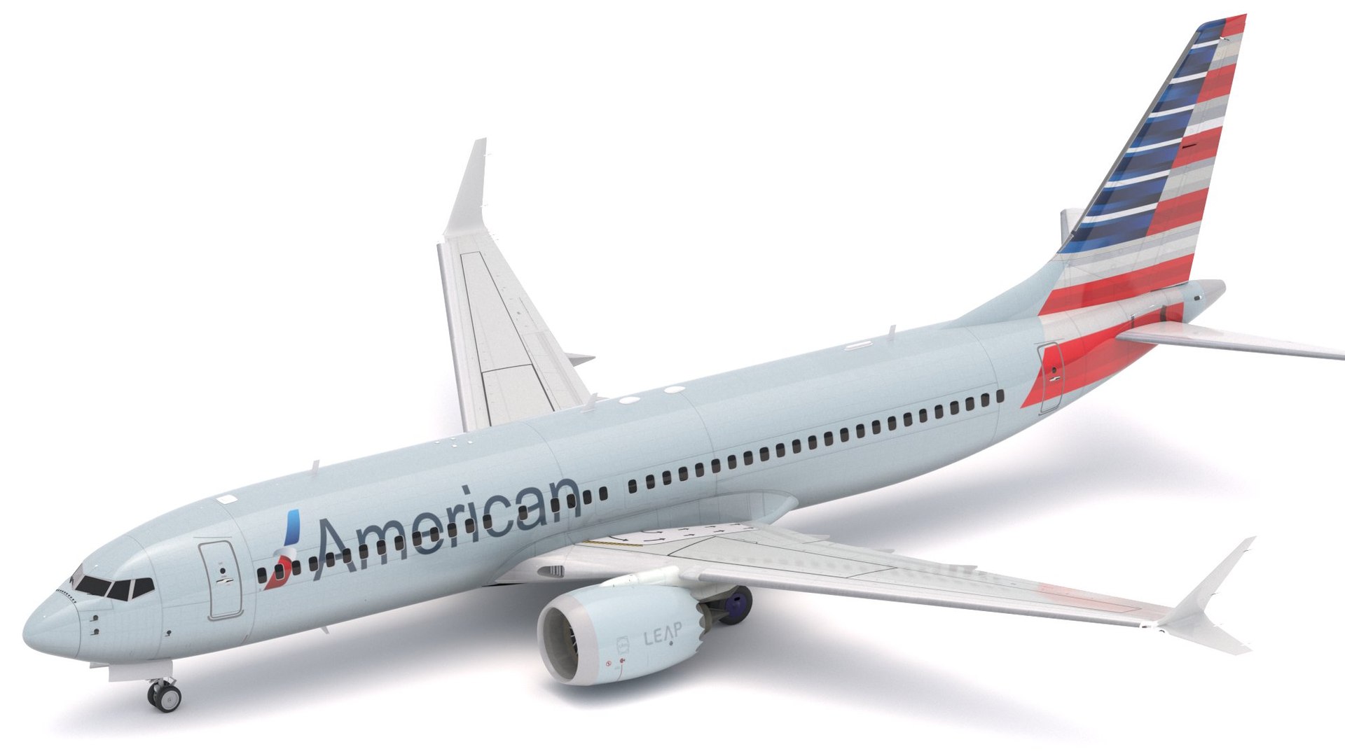 Boeing 737-800 MAX American Airlines 3D https://p.turbosquid.com/ts-thumb/Cy/ts6pA2/Z0/boeing737800maxamerican2/jpg/1697835252/1920x1080/fit_q87/ed94513e79d0f638d905c78e53fe6e59b22d3f76/boeing737800maxamerican2.jpg