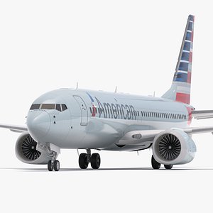 Boeing 737-800 MAX American Airlines 3D