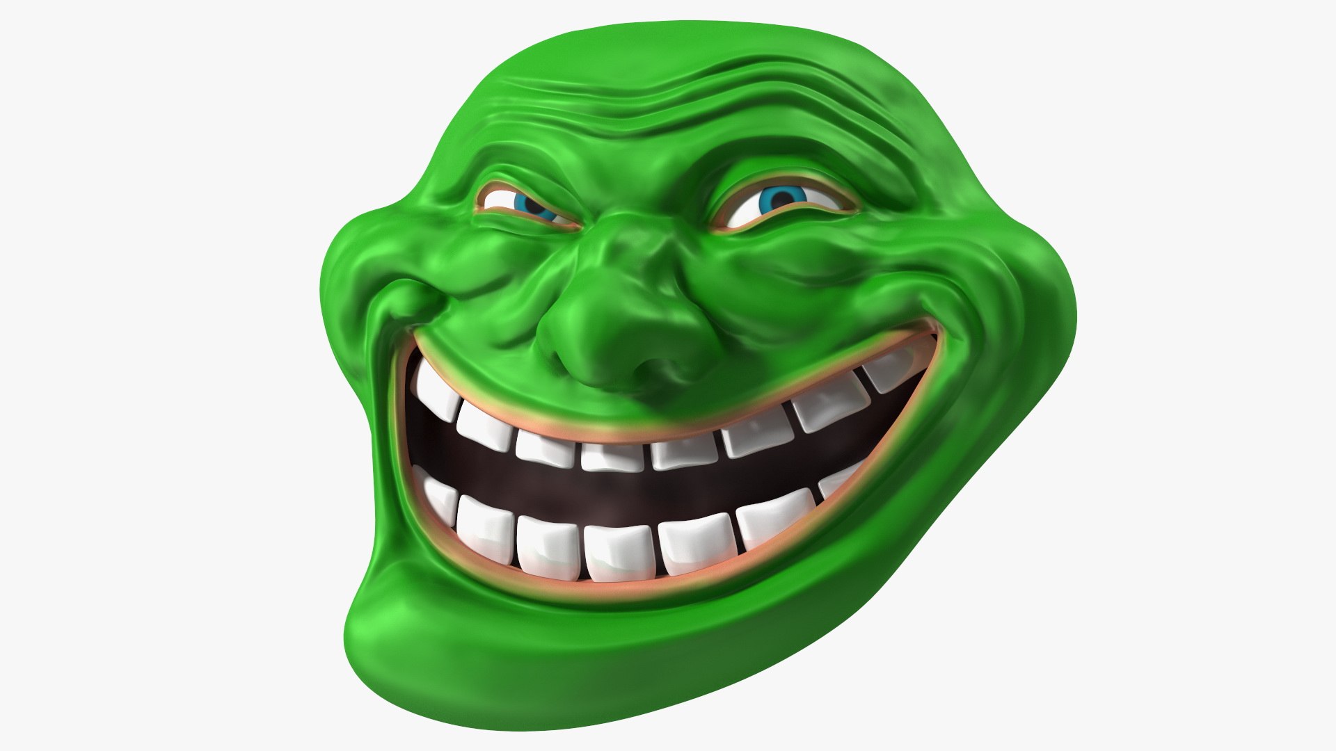 Green Troll Face