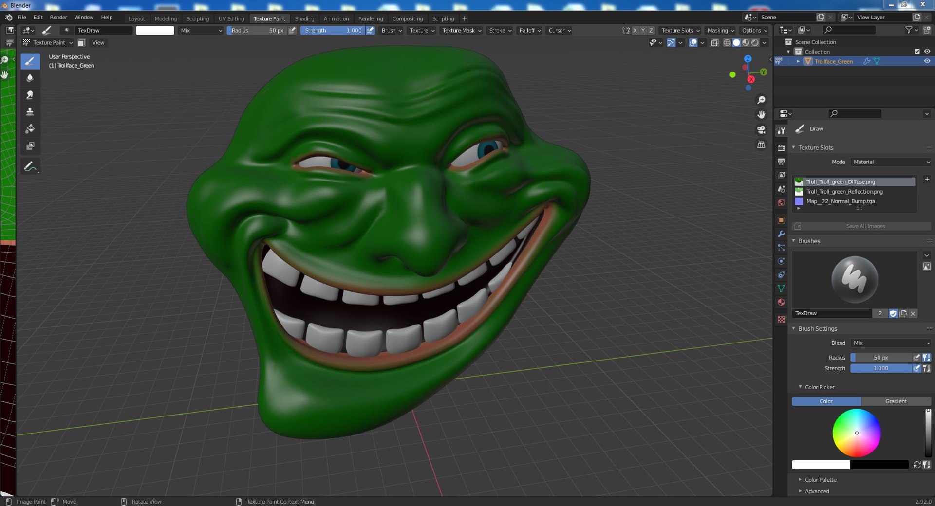 Trollface ~ 3D Model ~ Download #90872410