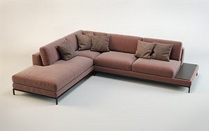 Sofa Artis leather Italian factory Ditre Italia.