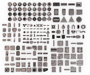 SciFi Hard Surface KitBash Set