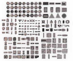 SciFi Hard Surface KitBash Set