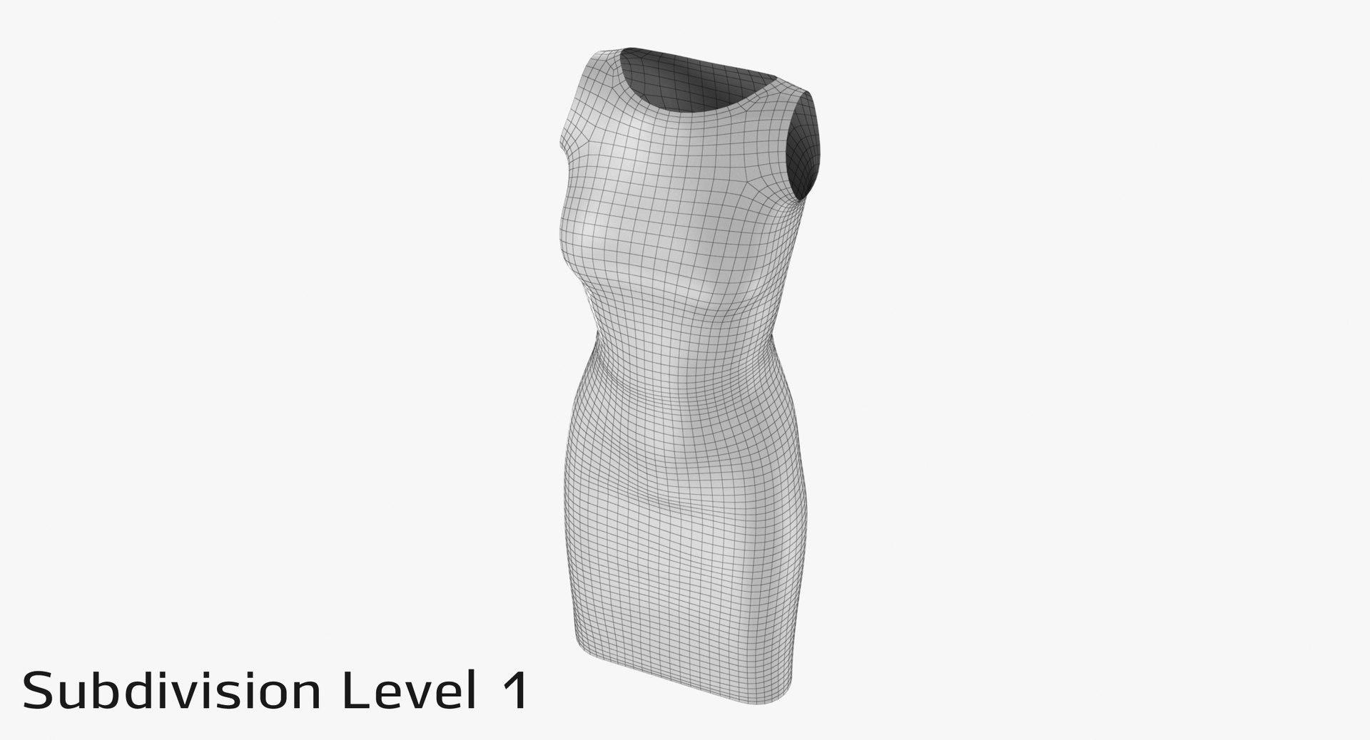 3D black dress model - TurboSquid 1269942