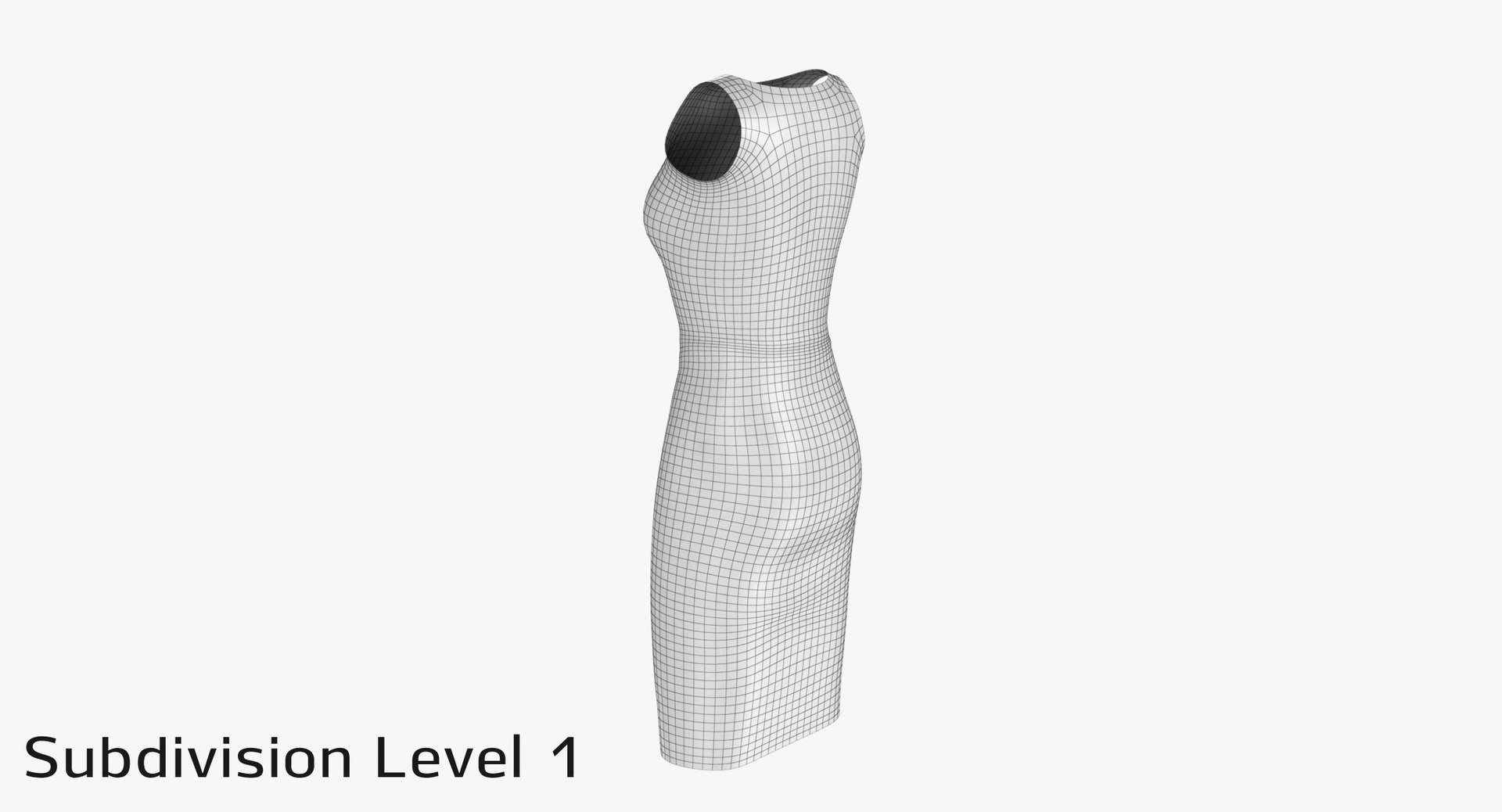 3d Black Dress Model - Turbosquid 1269942