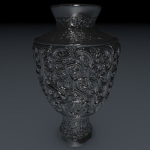 3D model vase zbrush