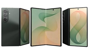 3D Samsung Galaxy Z Fold8 Ultra Green Shadow model