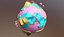 3D planet low-poly model