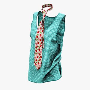 Colorfull Top and Tie 3D