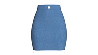 Girls Denim Bodycon Skirt
