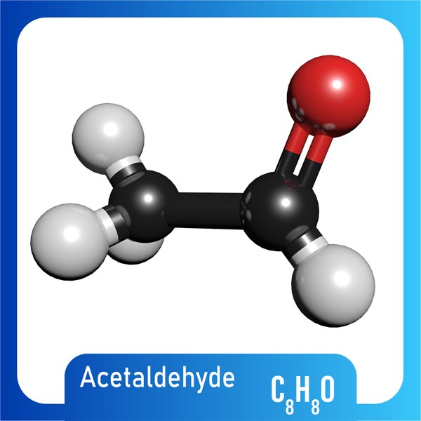 3D c8h8o acetaldehyde