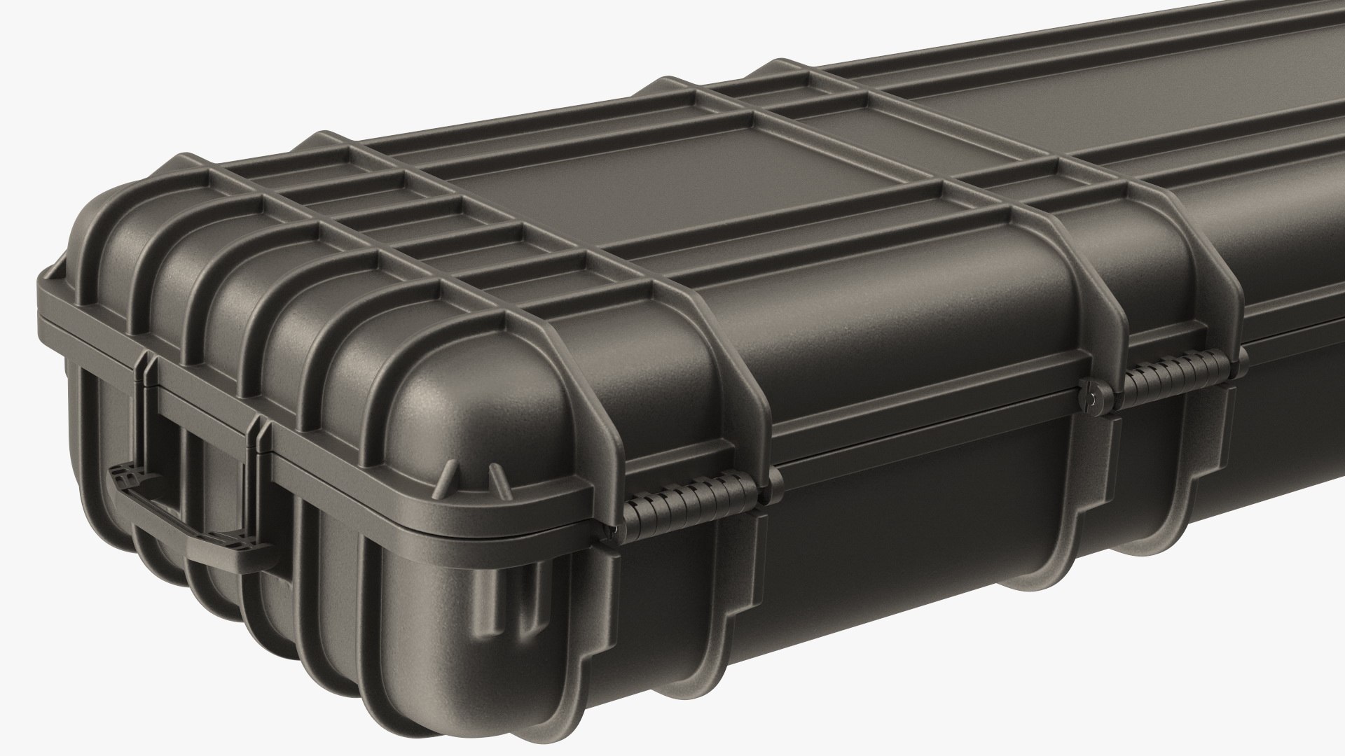 Open Waterproof Rifle Hard Case Black 3D model - TurboSquid 2119153