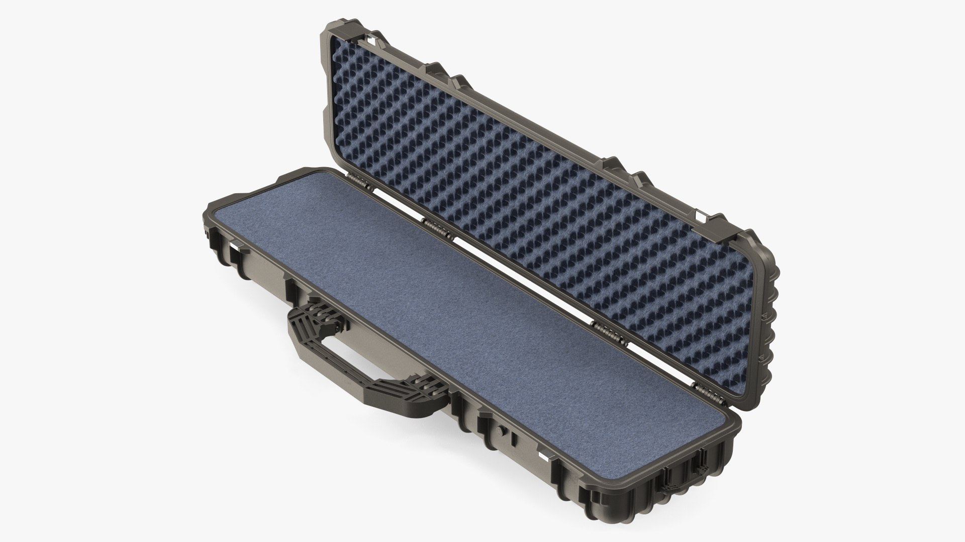 Open Waterproof Rifle Hard Case Black 3D model - TurboSquid 2119153