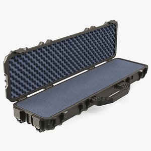 Open Waterproof Rifle Hard Case Black 3D model