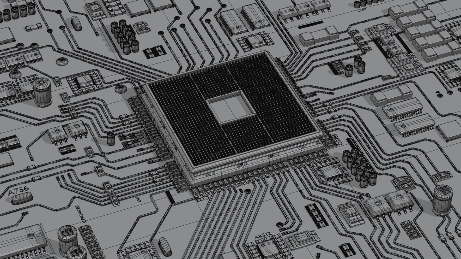 3D CPU CONCEPT Chip Core Model - TurboSquid 2295436