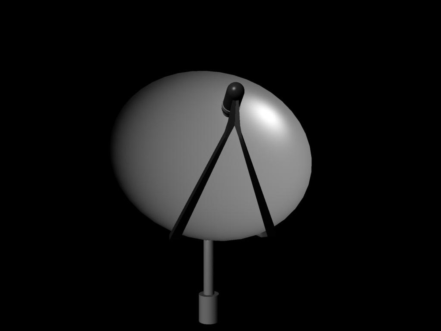 3d Satellite Dish