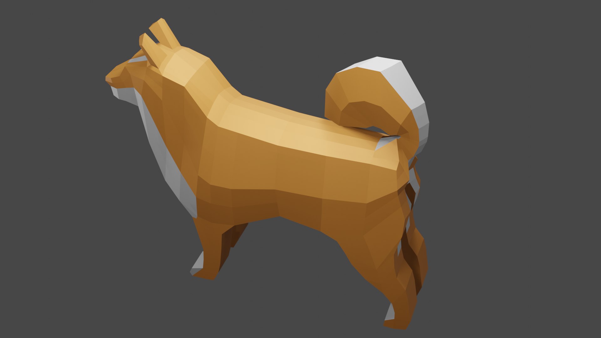 Shiba inu lowpoly 3D model - TurboSquid 1724533