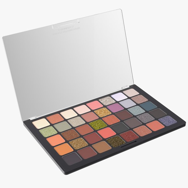 eyeshadow makeup palette make 3D model