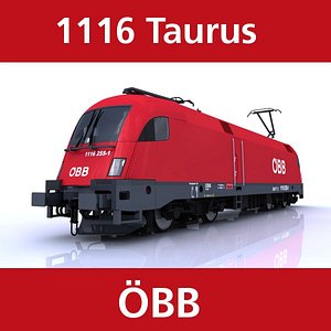 3d model taurus train engine Öbb