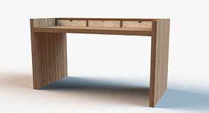 3d model designer writing desk