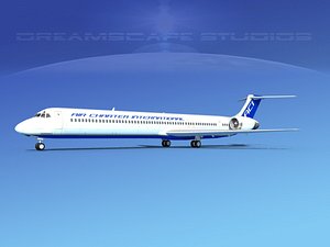 md-90 charter 3d model