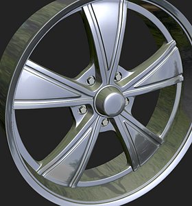 3d wheels rim model