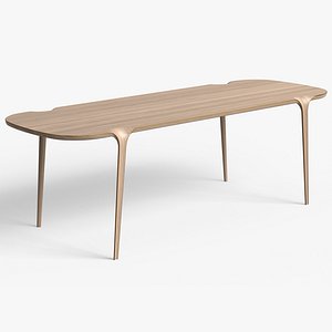 3D Vortex Wood Table model