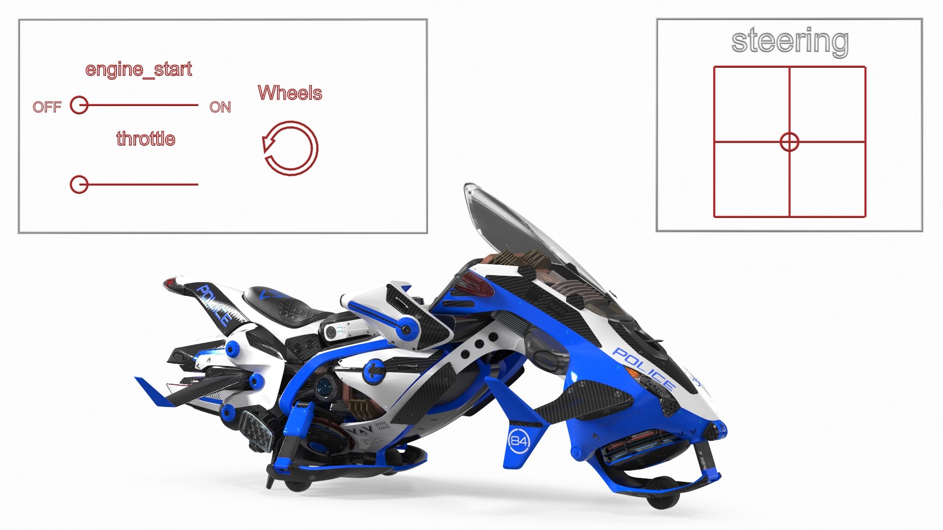 flying police motorcycle